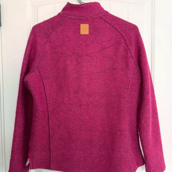 Magenta zip up jacket - amazing textured fabric! - Picture 2 of 3